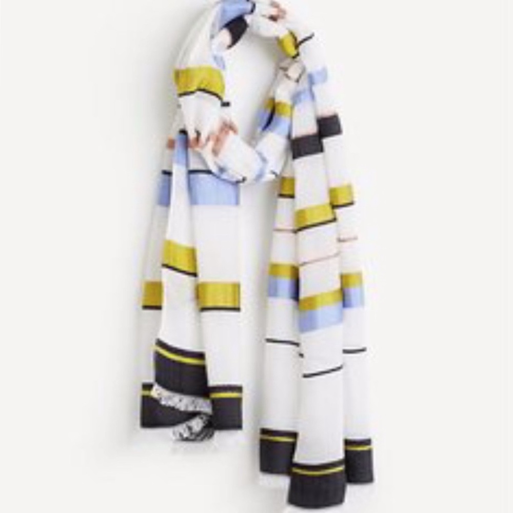 Ann Taylor Luxe Stripe Scarf 30"x 72"